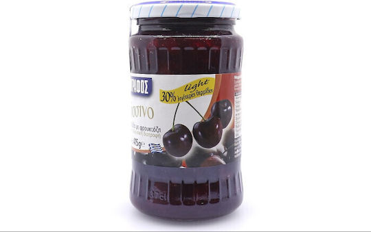 Zografos Jam With Fructose Sour Cherry No Sugar Added 415gr
