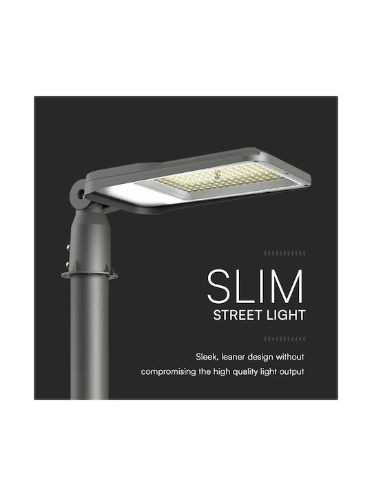 V-TAC Εξωτερικό Φωτιστικό LED Δρόμου 50W με Φυσικό Λευκό Φως IP65 Γκρι