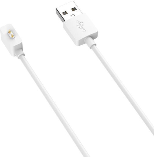 Usb Port Φορτιστής για Xiaomi Redmi 4, Mi Band 8 Pro, Redmi Watch 3, Redmi Watch 3 Lite, Mi Band 8, Redmi Band 2 Λευκός