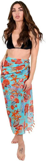 Aquablue Beach Towel Pareo with Fringes 180x100cm.