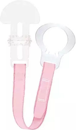 Mam Ribbon Pacifier made of Fabric Pink