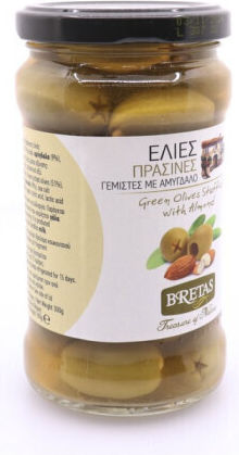 Bretas Stuffed Green Olives Stuffed Almond 314gr