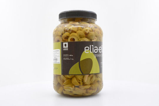 Ladas Pitless Sliced Green Olives Red 1000gr