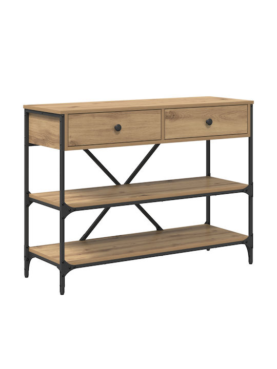 Wooden Console Table Walnut L100xW34.5xH75cm