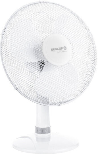 Sencor Επιτραπέζιος Ανεμιστήρας 50W Διαμέτρου 40cm Λευκός