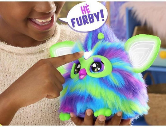 Hasbro Jucărie De Plus Furby Cu Sunet Galaxy Care Strălucește În Întuneric Pentru 6+ Ani 15 Cm