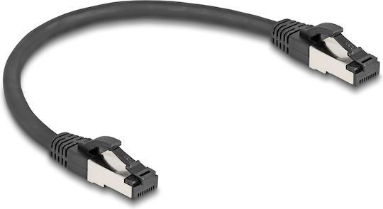 DeLock S/FTP Καλώδιο Δικτύου Ethernet 0.25m Μαύρο