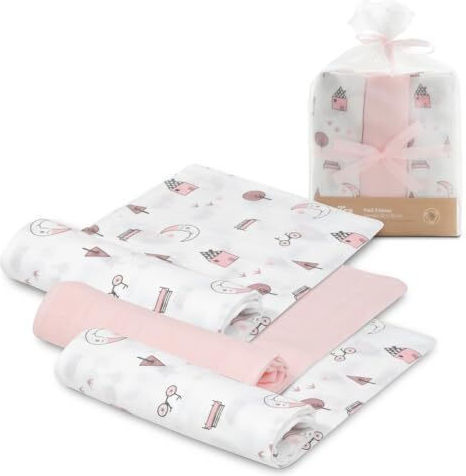 Interbaby Πάνα Αγκαλιάς 55x70cm 3τμχ