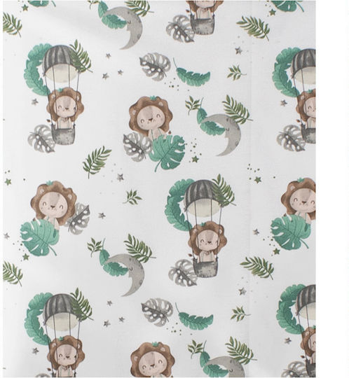 Dimcol Lion Σελτεδάκι Χασέ Green 80x80εκ.