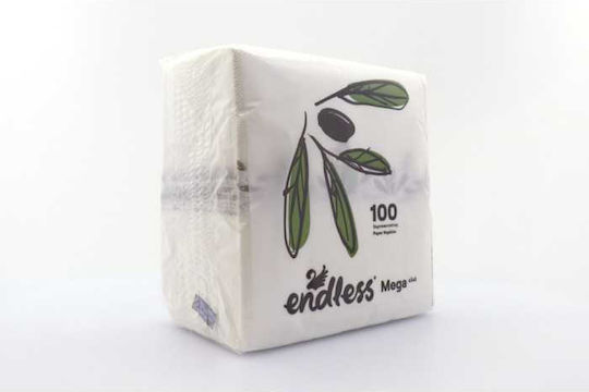 Endless Olive Mega 70 Napkins White