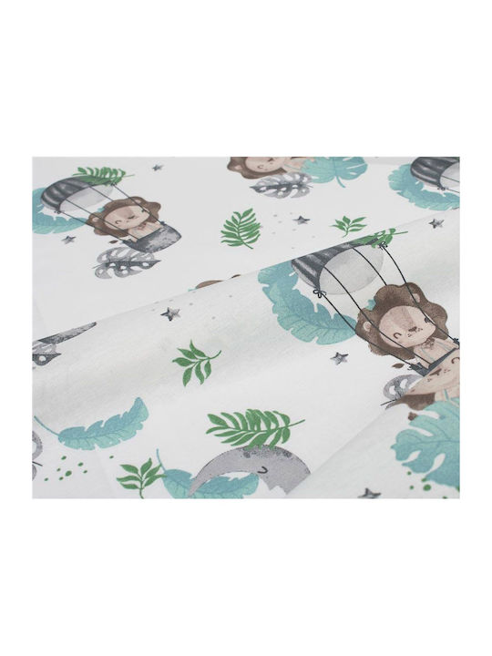 Dimcol Lion Cotton Changing Pad Sky Blue Light Blue 80x80cm.