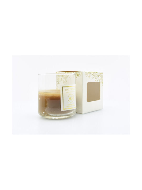 HF Aromatic Candle In Jar With Spicy Cinnamon Rolls Perfume 140gr