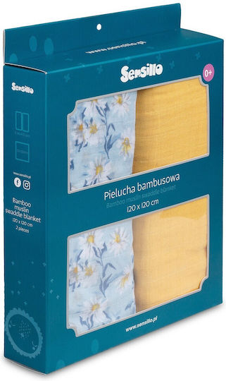 Sensillo Babypflege-Pflegetücher Gelbe 120x120cm 2Stücke