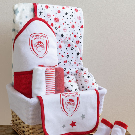Palamaiki Newborn Clothing Set Olympiacos for 0-6 months 3pcs