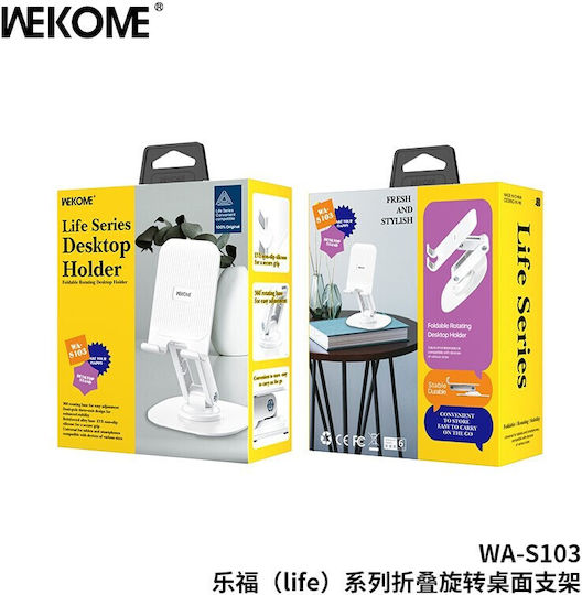 Wekome Wa-s103 Βάση Κινητού Γραφείου Λευκό Λευκό Βάση Στήριξής
