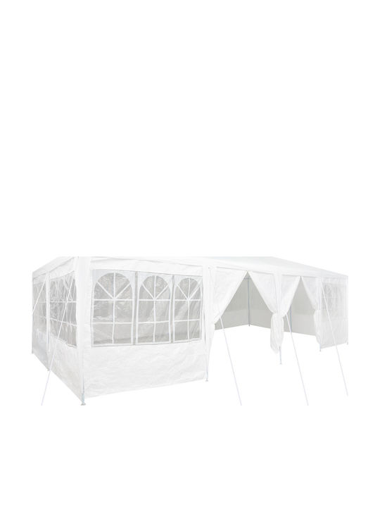vidaXL Garten Gazebo Weiß 8x4m