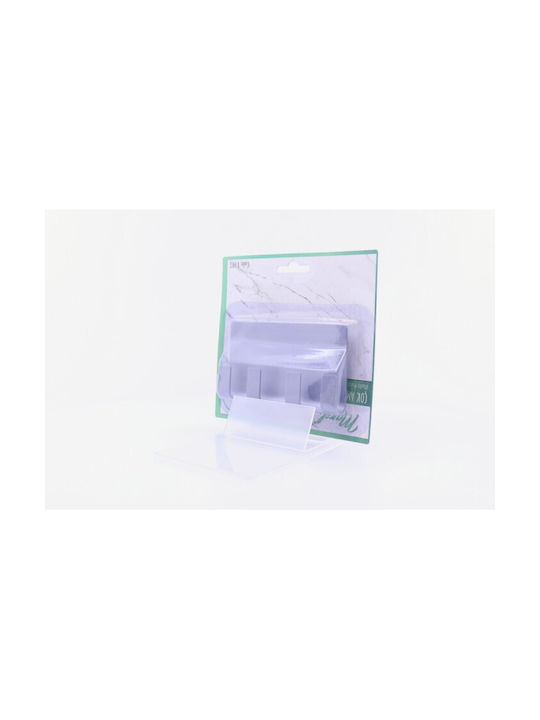 TnS Plastic Wall Hanger 4 Hooks White Y-803