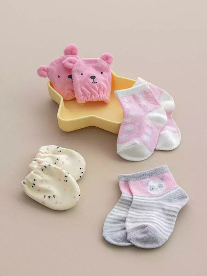 Palamaiki Baby Gift Set for Girl for 0-6 months 4pcs