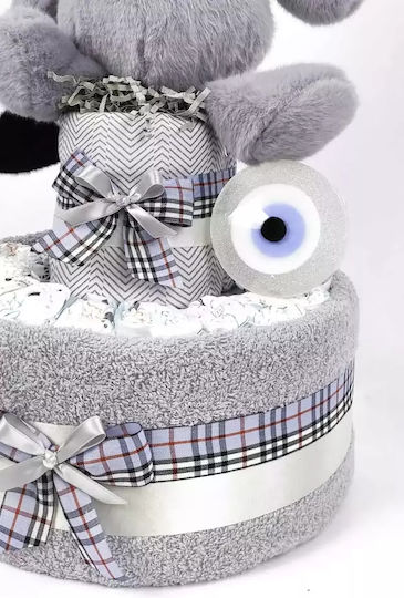 Dama Koupa Χειροποίητο Diaper Cake από Ξύλο για Αγόρι