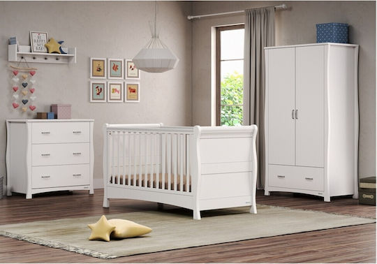 Casababy London Seturi De Mobilier Pentru Copii Cu Pat Și Sertar Alb
