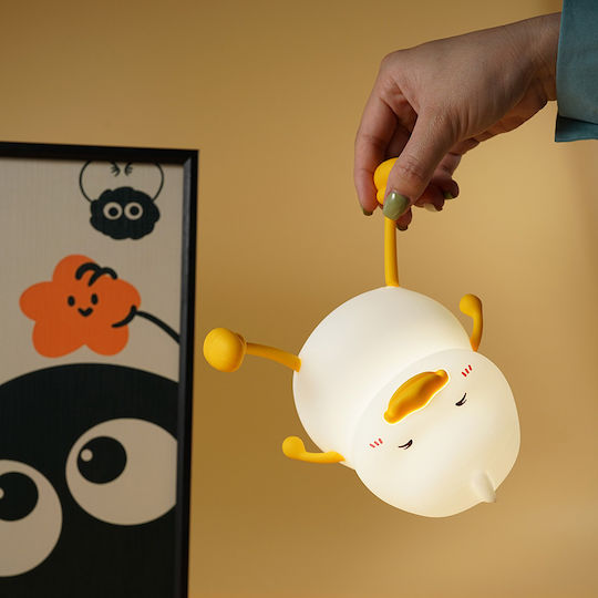 ARlight Lumini LED Lampă portabilă pentru copii Atingere Alb 14x12x12εκ.