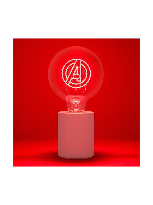 Paladone Led Παιδικό Διακοσμητικό Φωτιστικό Avengers Κόκκινο 15x12.5cm