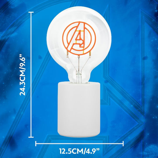 Paladone Led Kids Decorative Lamp Avengers Red 15x12.5cm
