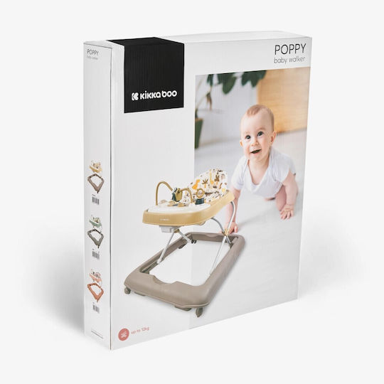Kikka Boo Baby Walker with Music for 6+ Months Green