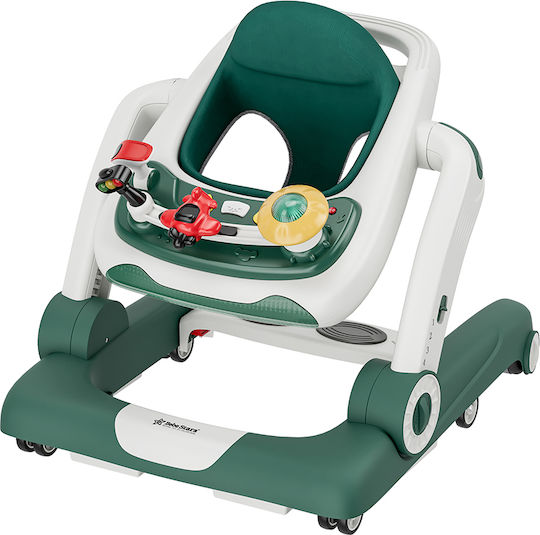 Bebe Stars Airplane Baby Walker with Music for 7+ Months Green