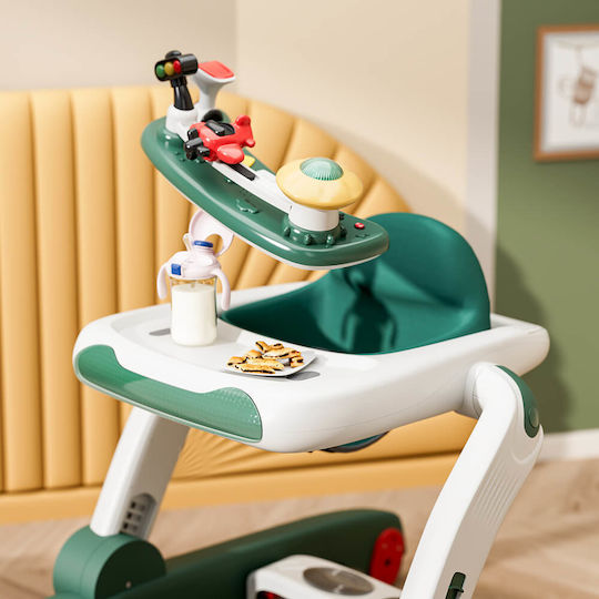 Bebe Stars Airplane Baby Walker with Music for 7+ Months Green
