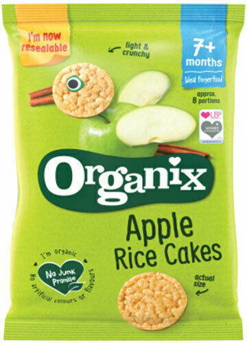 Organix Rice Cakes Rice cakes with Flavor Apple Sugar Free 40gr for 7+ months