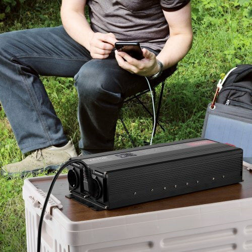 Vevor Car Inverter Pure Sinewave 3000W to Converter 12V DC in 230V AC