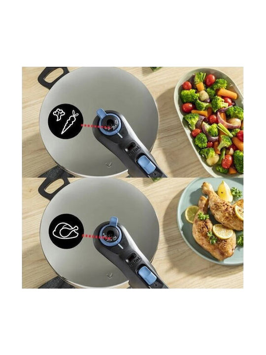 Tefal Secure Trendy Set Quattro Pressure Cooker 4lt and 6lt P2584301