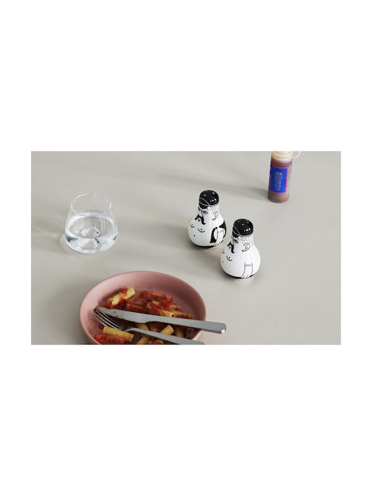 Normann Copenhagen Set Sare și Piper din Porțelan 2buc