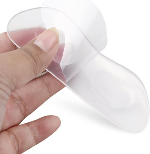 Set 2 Heel Protectors 3d Cushions Silicone Self-adhesive Zenifique Transparent