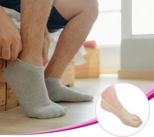 Set 2 Protectoare Pentru Bătături Zenifique Separator Degete Din Silicon Bej Mărimea L