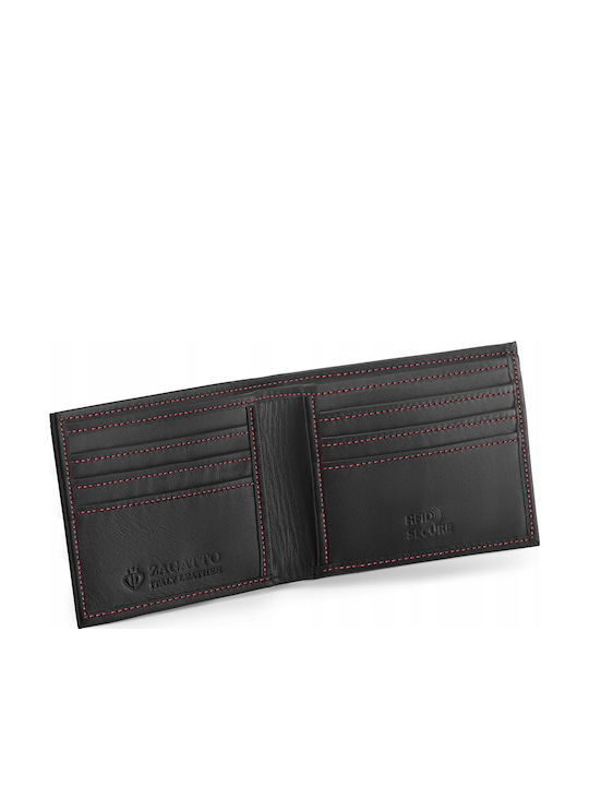 Leather Men's Wallet Cards with RFID Black
