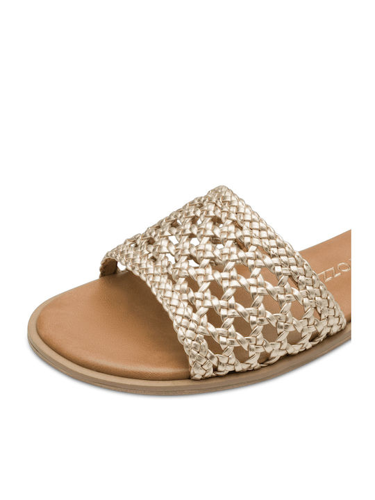 Women's Flat Sandals Anatomic in Gold Color