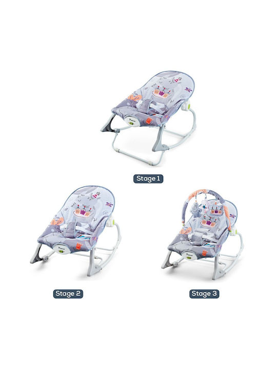 Electric Baby Relax Sweetie with Music and Vibration Gray for Child up to 15kg