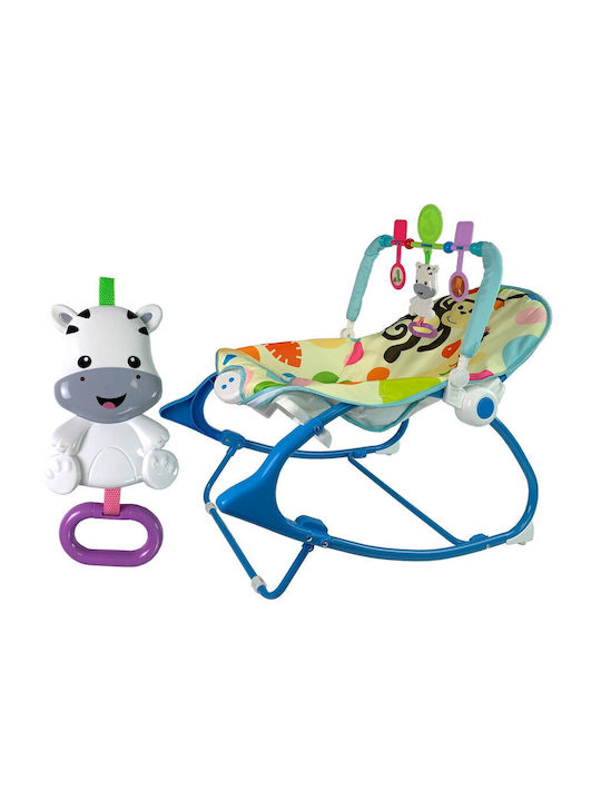 Lean Toys Elektrisch Baby Relax Zebra mit Musik und Vibration Mehrfarbig für Kind bis 18kg