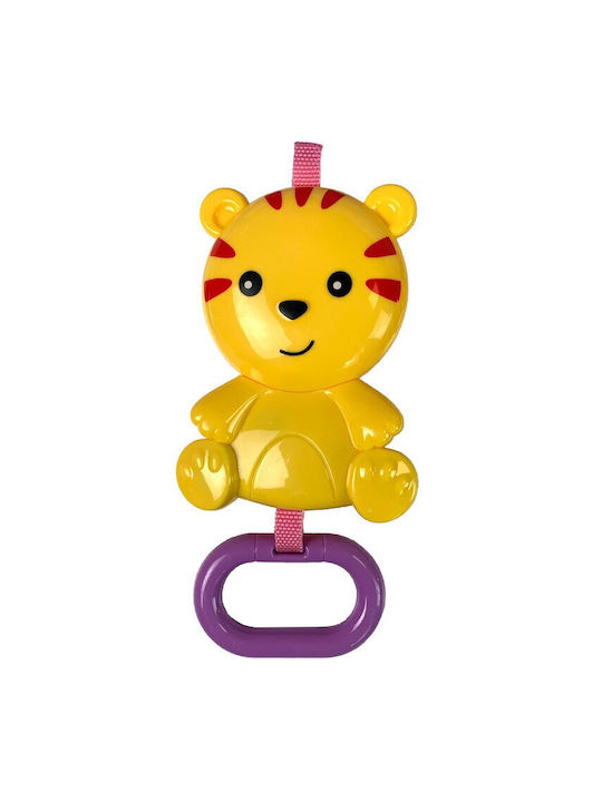 Lean Toys Elektrisch Baby Relax Tiger mit Musik und Vibration Mehrfarbig für Kind bis 18kg