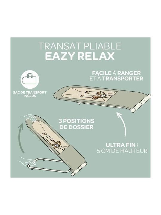 Beaba Χειροκίνητο Relax Μωρού Eazy Greige για Παιδί έως 15kg