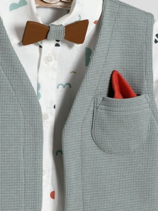 Baptismal Suit Boy Red K-2435 Lollipop Bls-24-k-2435