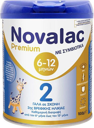 Novalac Milk Powder Premium 2 for 6m++ Months 800gr