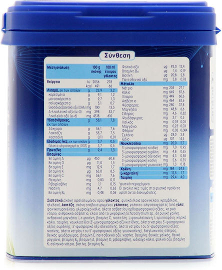 Humana Milk Powder Optimum 2 for 6m++ Months 400gr