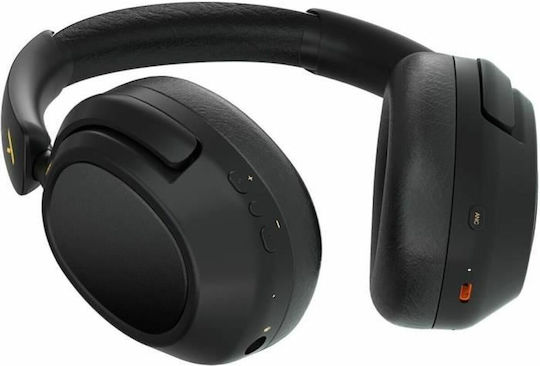 Yenkee YHP 21BT Ασύρματα Bluetooth Over Ear Ακουστικά με 80 ώρες Λειτουργίας Μαύρα