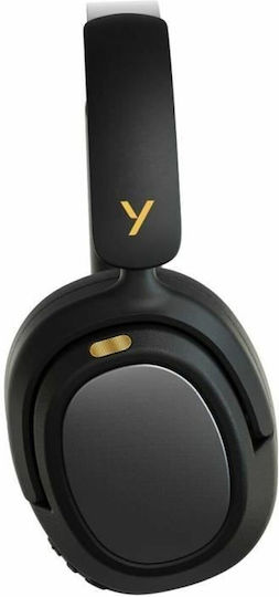 Yenkee YHP 21BT Ασύρματα Bluetooth Over Ear Ακουστικά με 80 ώρες Λειτουργίας Μαύρα
