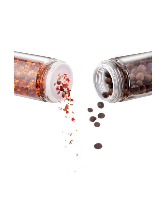 Lamart Glass Tabletop Spice Rack with Stand Gray 12pcs