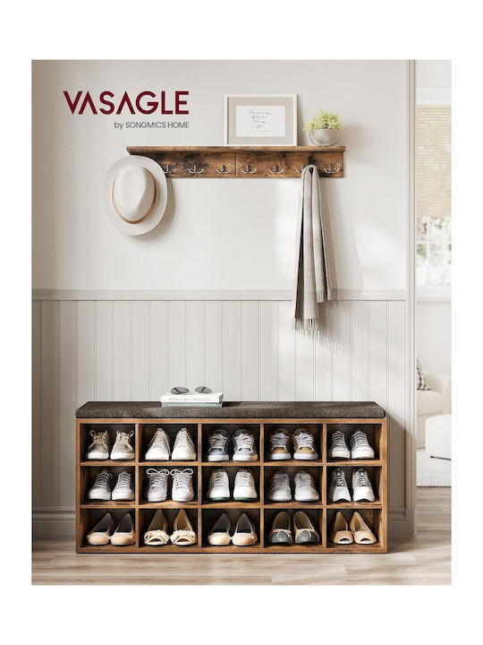 Holz Schuhschrank 105x30x48cm