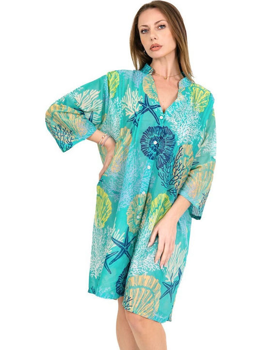 Aquablue Women's Dress Beachwear Turquoise